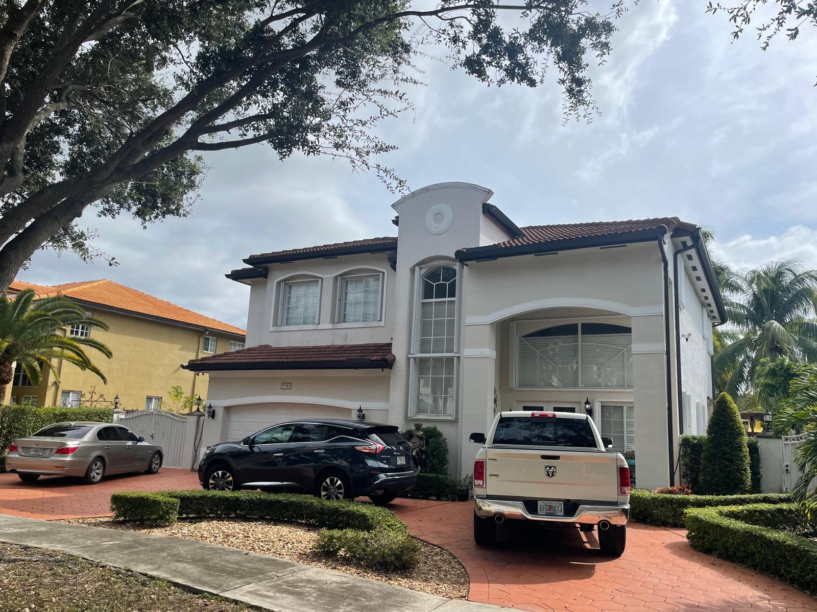 Completed exterior coating project — South Florida home